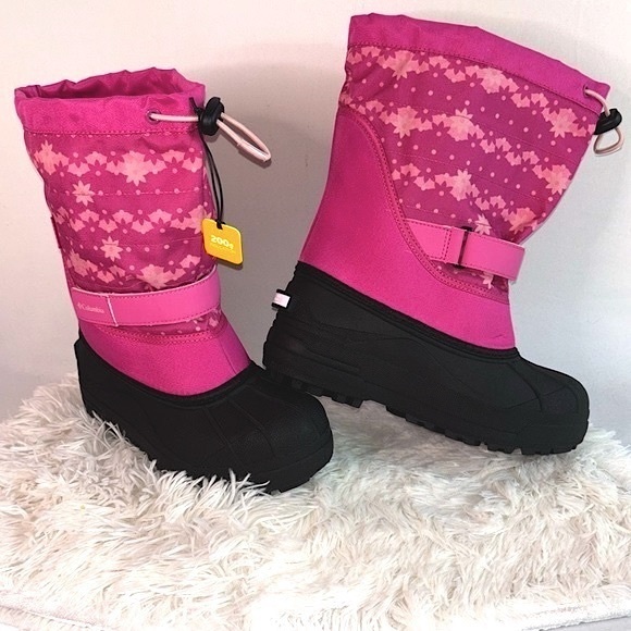 🆕 Columbia Big Girls Powderbug Plus II Waterproof Insulated Winter Snow Boots - Picture 3 of 15